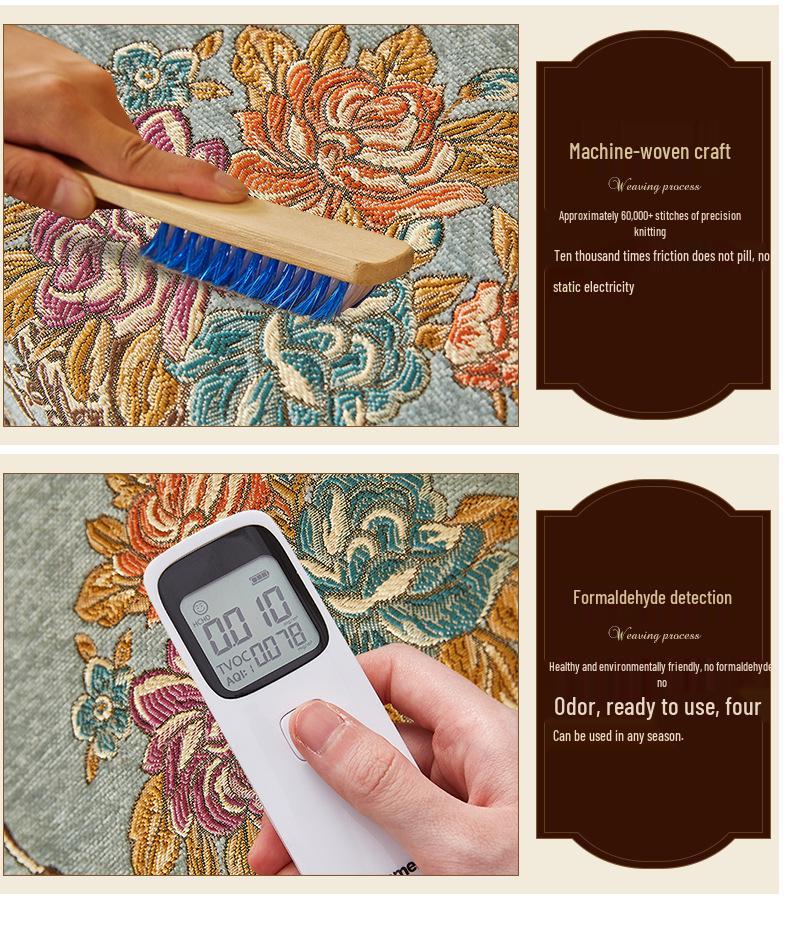 Cuscină și Husă de Sofă de Lux în Stil European, Antiderapantă, din Piele Naturală