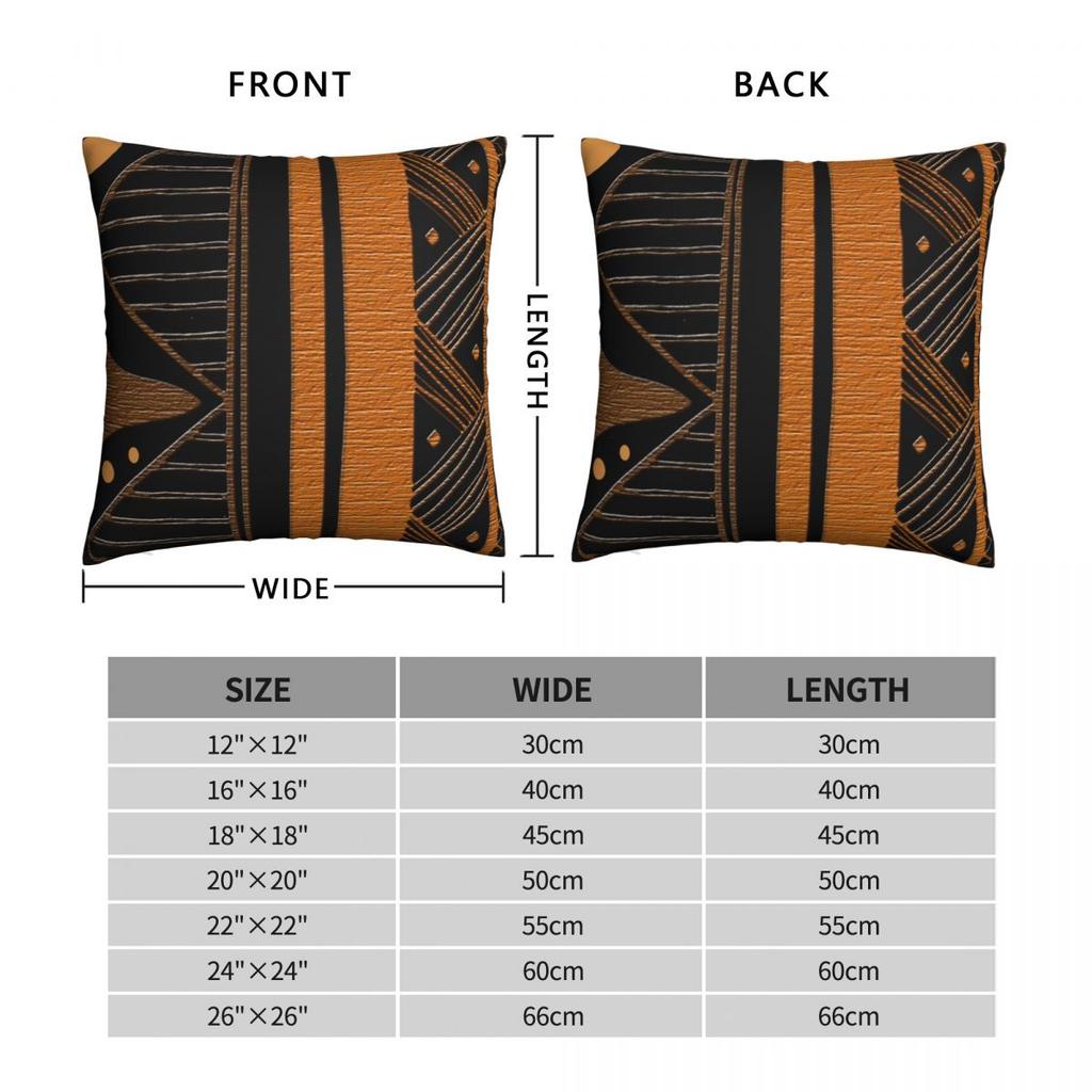 African Design Pillowcase Printing Polyester Cushion Cover Decoration Ancient Pillow Case Cover Home Square 40X40cm