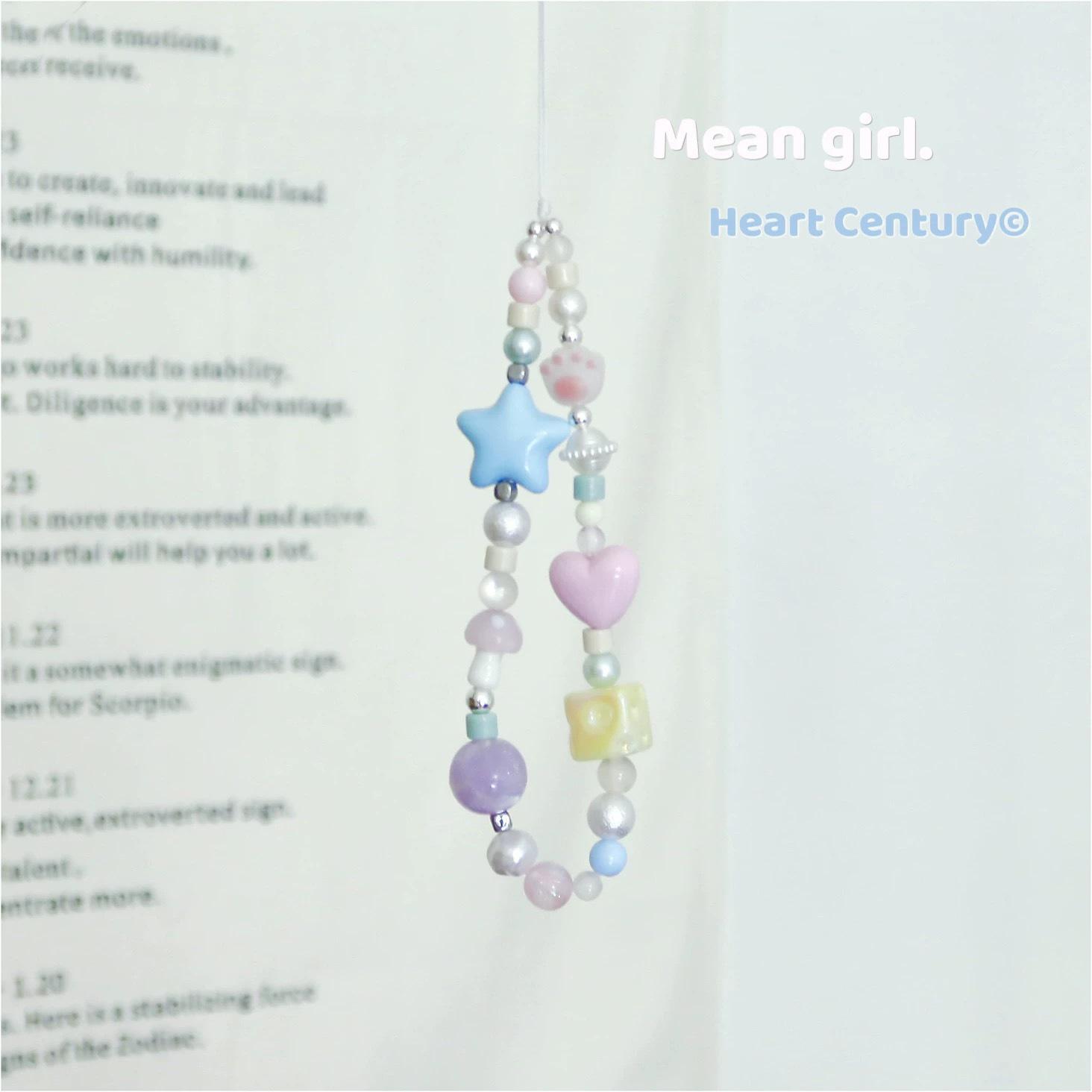 

Original Cute Star Beaded Mobile Phone Lanyard and Camera Anti-Lost Keychain Charm