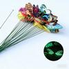 Leuchtet im Dunkeln Schmetterling Erdspieß 24er Pack Leuchtende Schmetterlingspflöcke für Garten Rasendekoration, Outdoor Wasserdicht und Langlebig