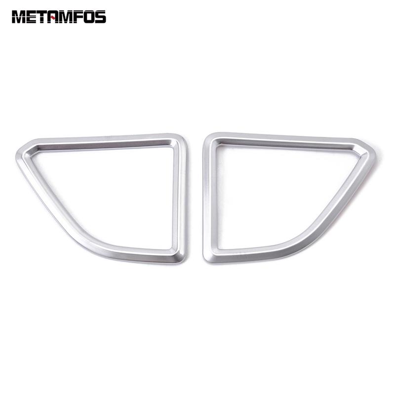 Front Air Condition Vent Outlet Cover Trim For Ford Edge 2015 2016 2017 2018   Matte Frame Sticker Interior Accessories