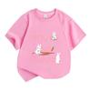 Kids Boys Girls 100% Cotton Crew Neck Short Sleeve T-Shirt,