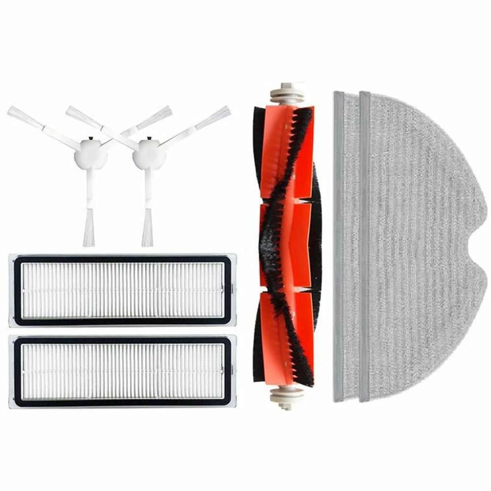 7Pcs/Set For Xiaomi Mijia 1C (STYTJ01ZHM) Robot Vacuum Main Brush Side Brush Filter Mop Cloth Replacement