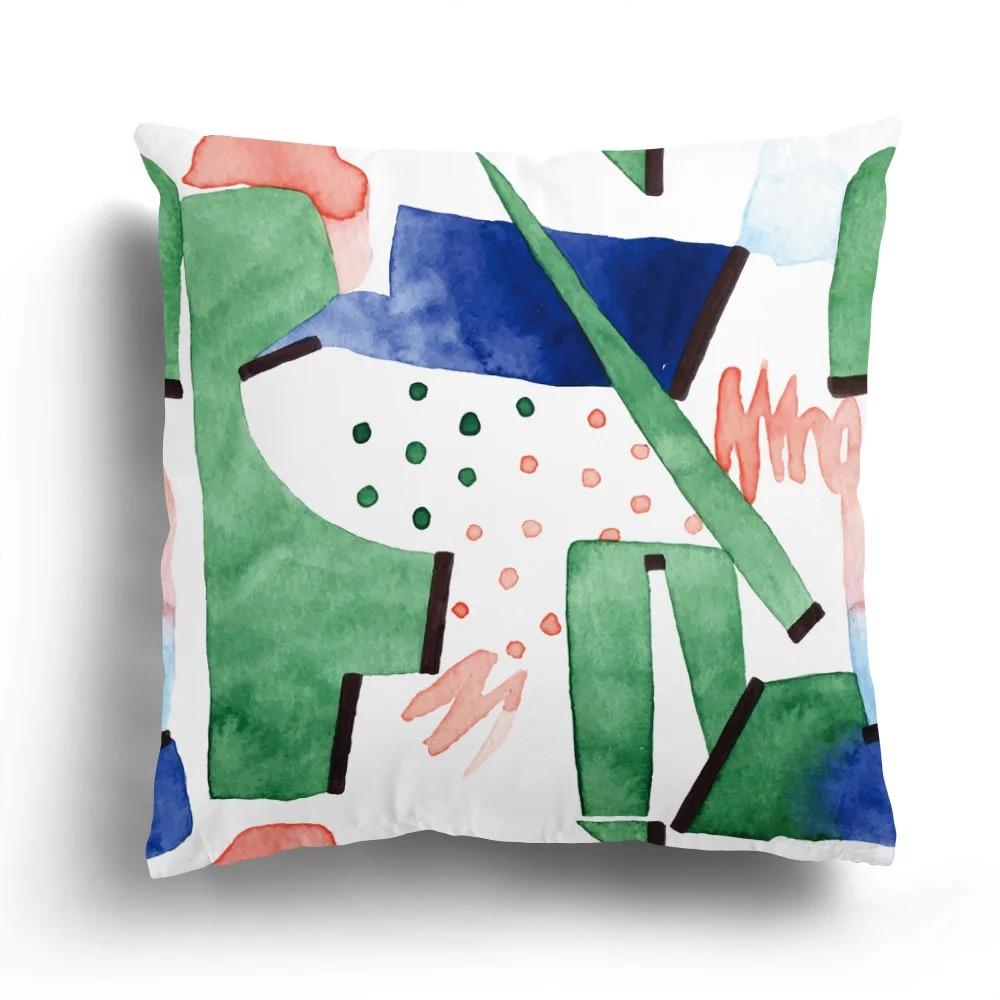Luxury Home Decor Pillow Cover Car Living Room Sofa Cushion Cover Abstract Geometric Irregular Print Pattern Cushion Cover