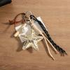Versatile fashion PU big star baseball woven rope style bag pendant lanyard creative mobile phone pendant