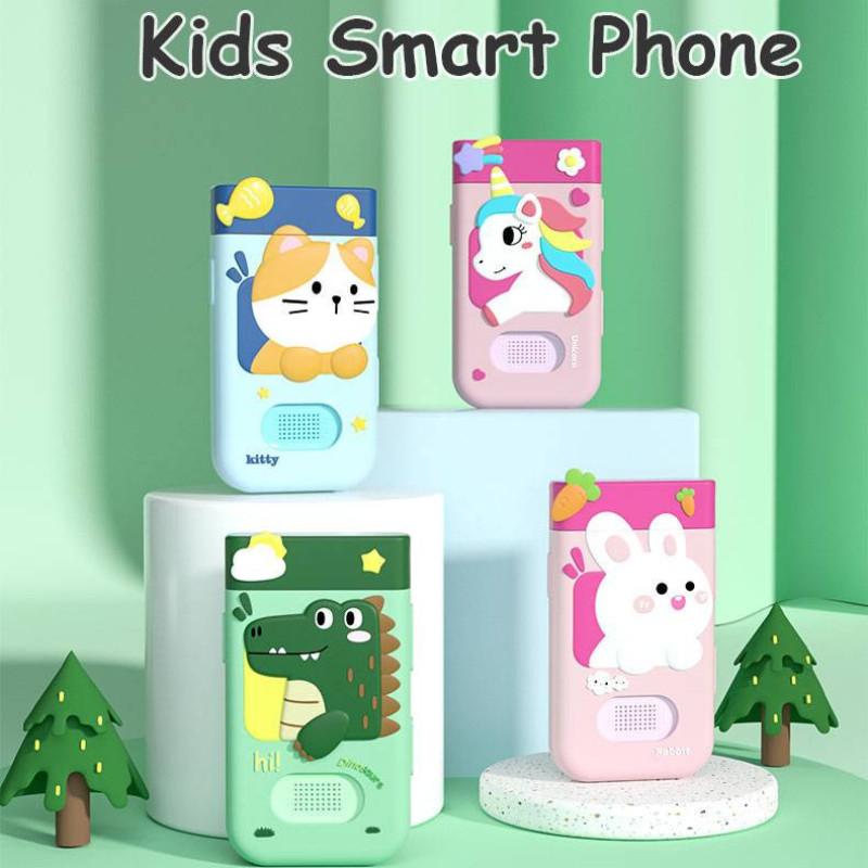 4800W Barn Puslespill Tidlig Utdanning Smartphone 180 Flip Før Og Etter Fotografering Barn Kamera Telefon Leker