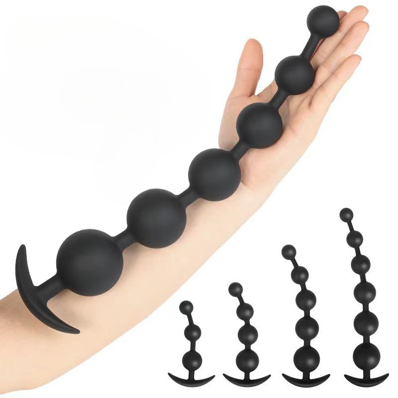 Long Anal Beads Anal Plug Big Butt Plug Anal Balls Sex Toys for Women Men Prostate Massage Pull Bead Dildo Deep Vaginal Anal Toy