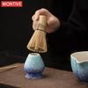 1-5PCS Japanese Matcha Tea Set Kiln Turned Ice Flower Bamboo Whisk Teaspoon Spot Tea Sets Indoor Tea-making Tools Accessories