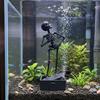 Luminous Fish Tank Dance Skull Bubbler Movable Skeleton Fish Tank Bubbler  Aquatic Products