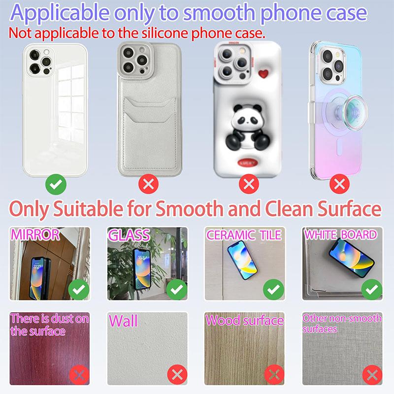 Double-sided Silicone Suction Cup Mobile Phone Holder Anti-skid And Strong Suction