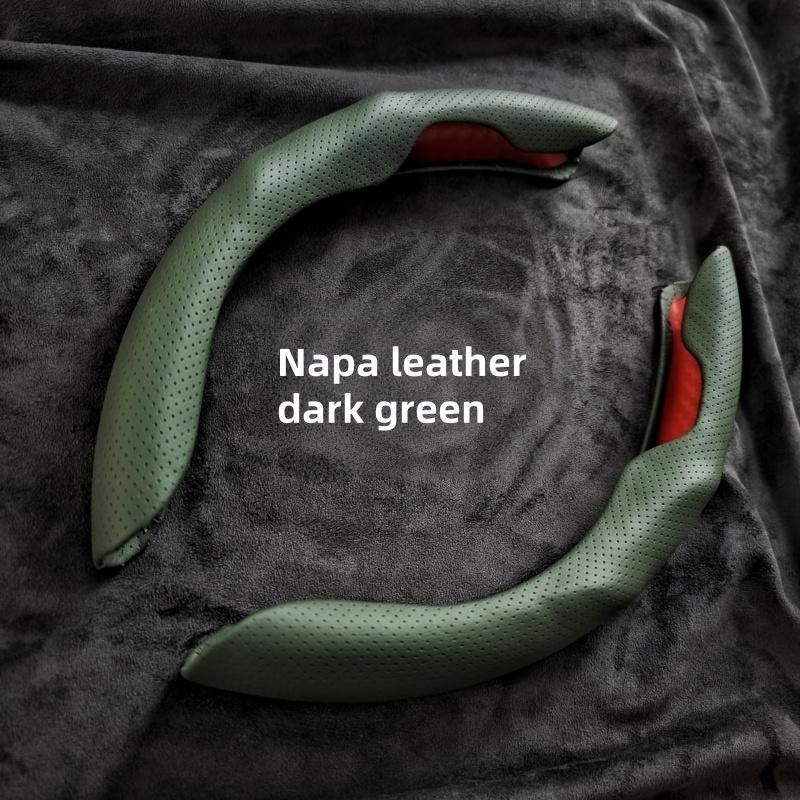 Ultratenký pot pohlcující PU kožený potah volantu - Protiskluzový, Celoroční použití, Ochrana proti potu, Stylový interiér, Hladká textura, Protiskluzový úchop