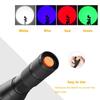 LED Flashlight with 4 Colors and Powerful 1200 Tactical Flashlight for Outdoor Animal Night and Night Waterproof Not Ultra-Bright (Red, Green, White,