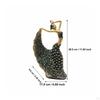 Elegant Peacock Dance Figurine Decorative Dancing Woman Sculpture Artistic