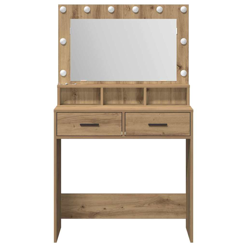 Makeup Table Artisan Oak 79 x 41 x 135 cm Particleboard