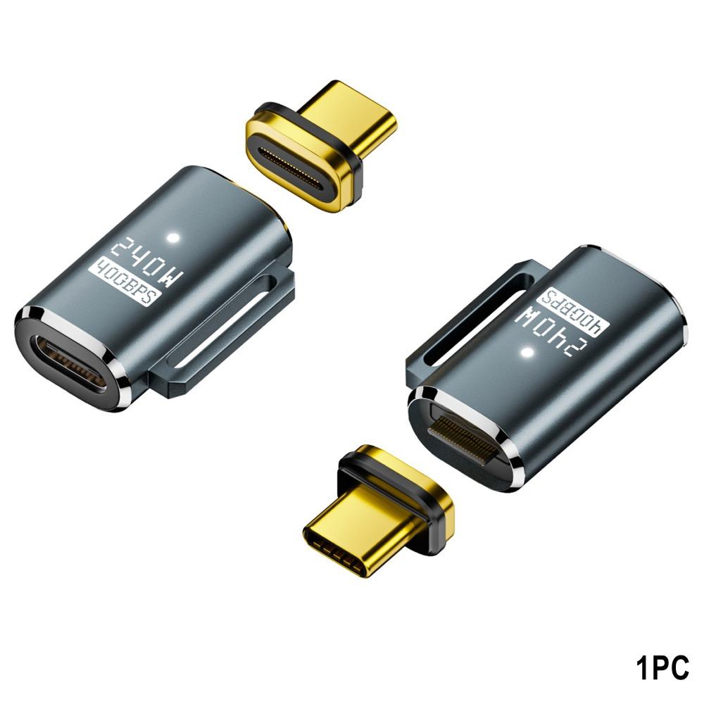 

Конвертер Type-C 40 Гбит/с 8K 60 Гц Адаптер USB4 Высококачественный магнитный адаптер USB C Ноутбук зелёный/серый
