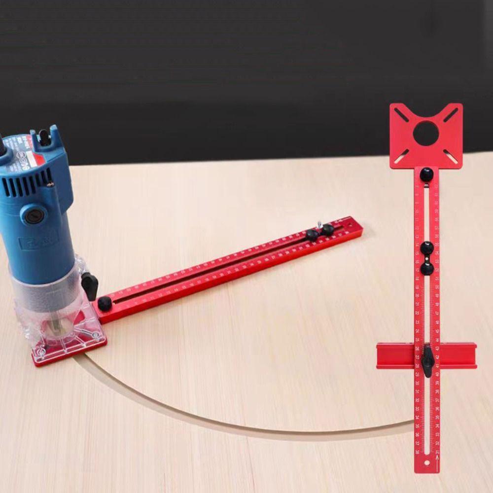 9-61cm Router Milling Groove Bracket 3 In 1 Milling Circle Positioning Ruler  Woodworking