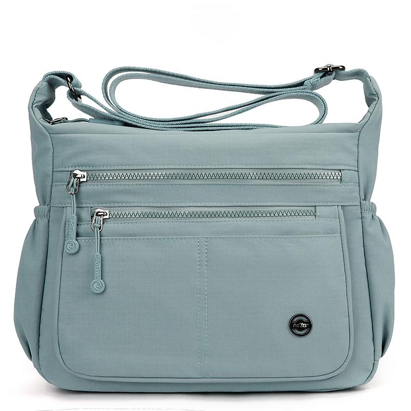 Women's Large Capacity Shoulder Bag Multi-Compartment Lightweight Crossbody Bag