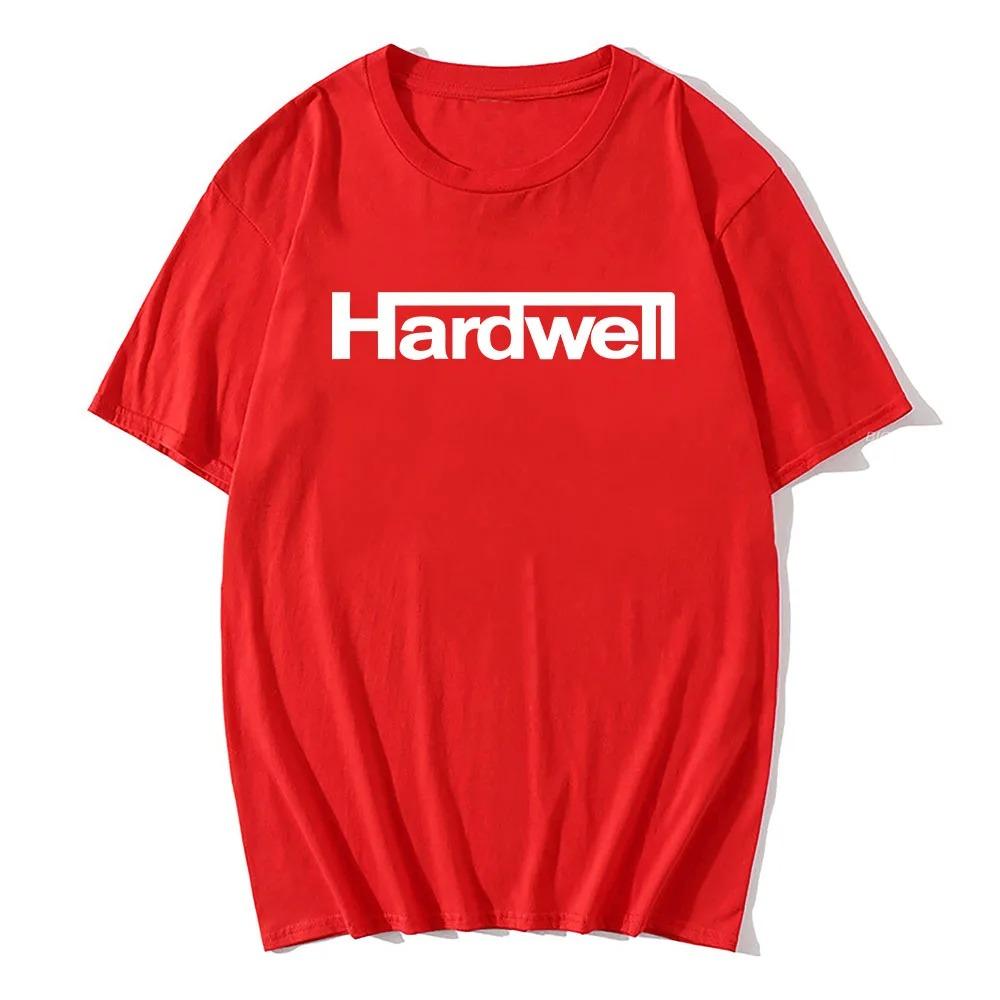 DJ Hardwell Logo Print TShirt 100 Cotton Short Sleeve Mens Tee Unisex HipHop Street Style Casual Crew Neck Women Men Tshirt