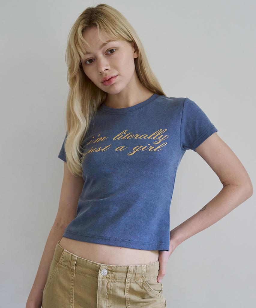 5OML Pigment Logo Short Sleeve T-Shirt (Blue)