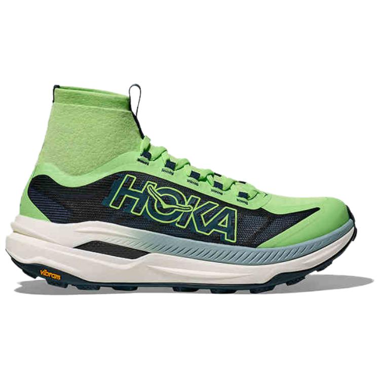 Hoka One One Tecton X 3 Comfortable Versatile Shock Absorbing Durable High-Top Trail Running Shoes Men sneaker Green 1155112-TTW