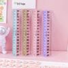 15cm Warm Color Cartoon Transparent Plastic Ruler – Primary School Student Stationery