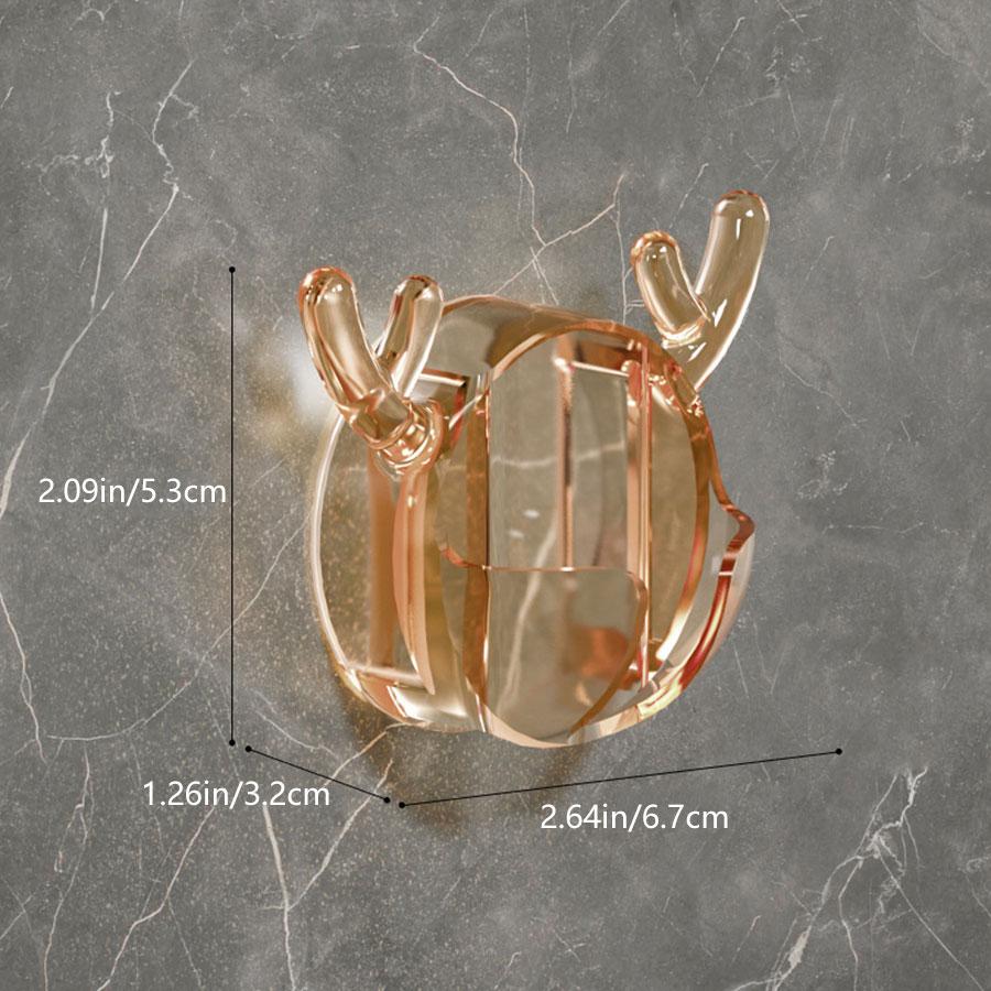 Antler Toothbrush Rack Plug Hook Razor Storage Rack Hanging Toothbrush Plug Bathroom Punch-Free Sticky Hook Hanger