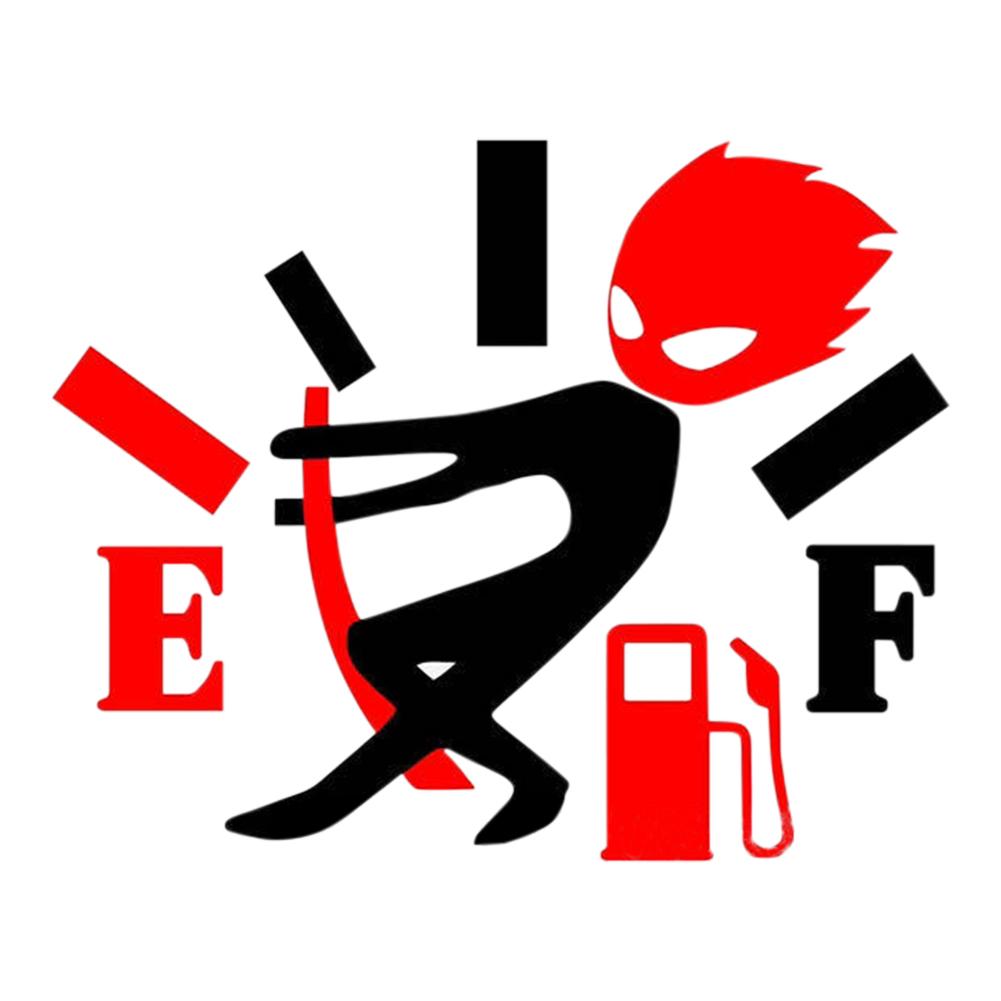 Funny Car Sticker Pull Fuel Tank Pointer To Go All Out  Reflective Vinyl Car Sticker Decal DIY Adhesive Car Styling Accessories
