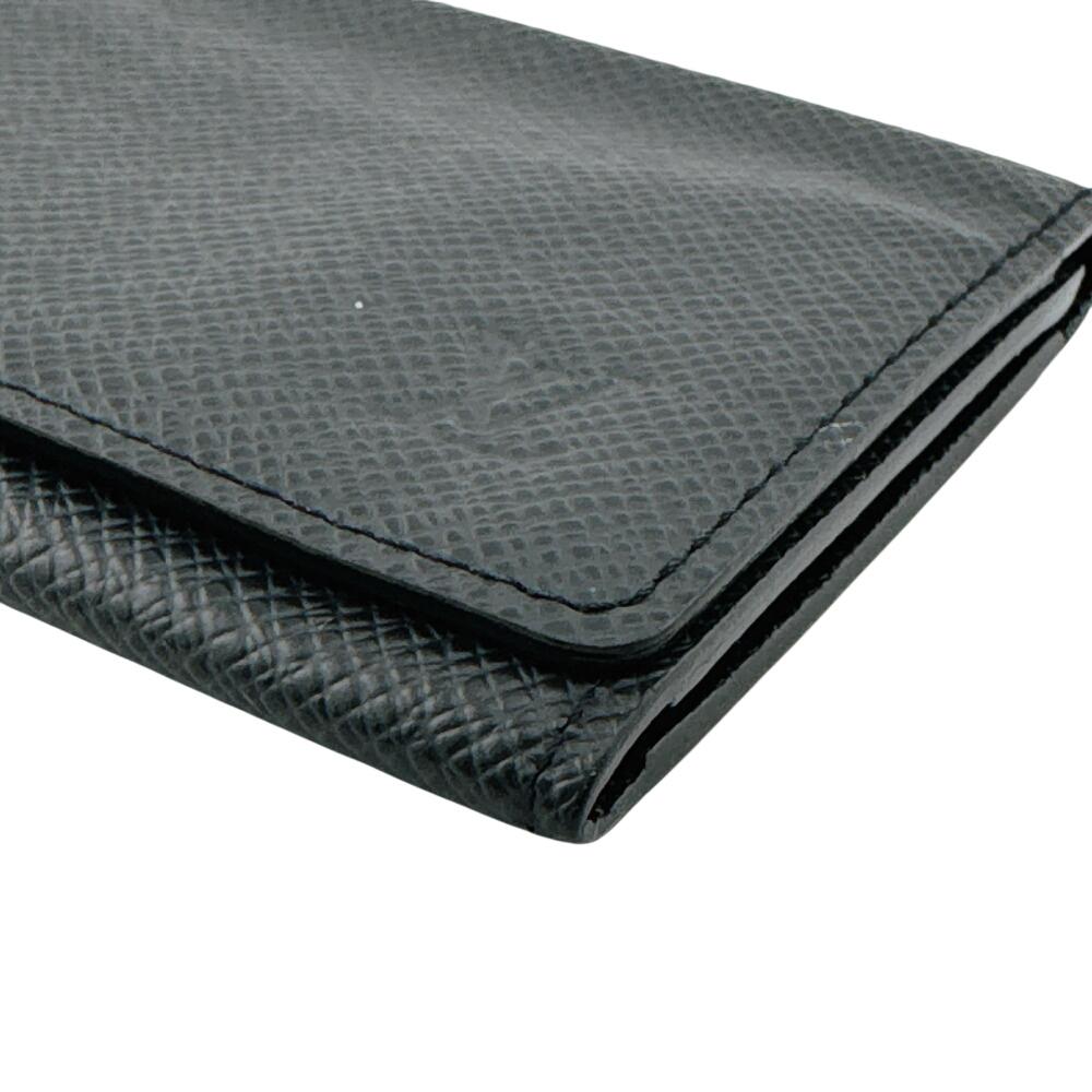 LOUIS VUITTON M30922 Taiga leather Anne Vert Cult De Visit Card Case black leather Used