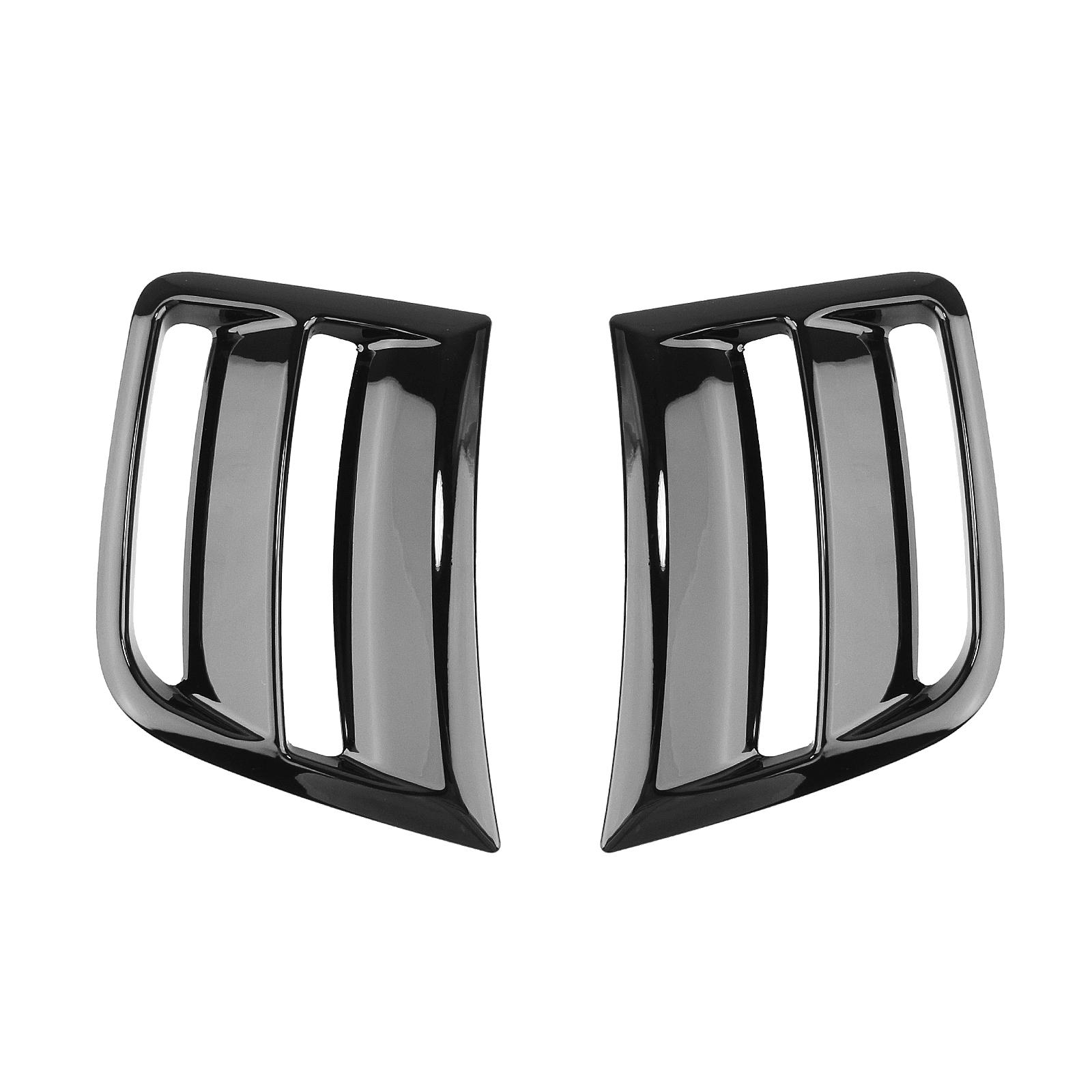 

For Subaru Impreza WRX ST/WRX 2009-2014 Gloss Black/Carbon Fiber Look Front Bumper Fender Intake Frame Trim Side Air Vent Cover