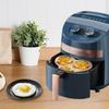Air Fryer Egg Mold Round Shape Eggs Mold 3 Cavity Non-Stick Silicone Air Fryer Egg Pan Egg Steamer Cooking Mold Fried Egg Tool
