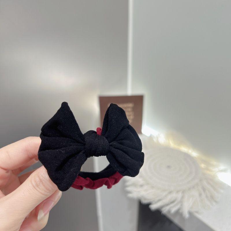 

High-End Red Bow Hair Ties: Seamless, High Elasticity, No Damage for Women – Perfect for New Year Festivities