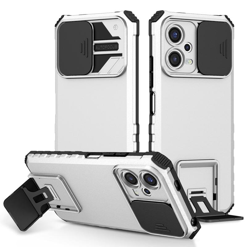 Armor Shockproof Phone Case for Xiaomi Redmi Note 12 4G Holder Stand Back Case Slide Lens Cover for Redmi Note12 5G