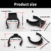 100pcs Kitchen Plinth Clips Plastic Kitchen Kickboard Clips & Brackets Stable Foundation Clip for Secure Kickboard Setup