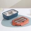 Stainless Steel Student Lunch Box With Divided Food Compartments For Office And School Use