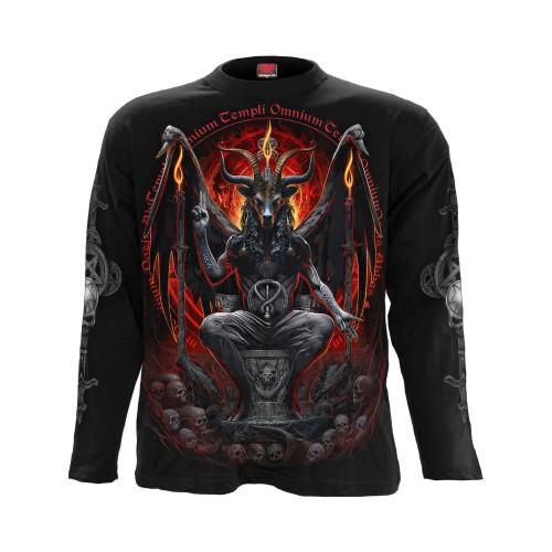 Spiral Direct Unisex Adult Baphomet Back Print Long-Sleeved T-Shirt