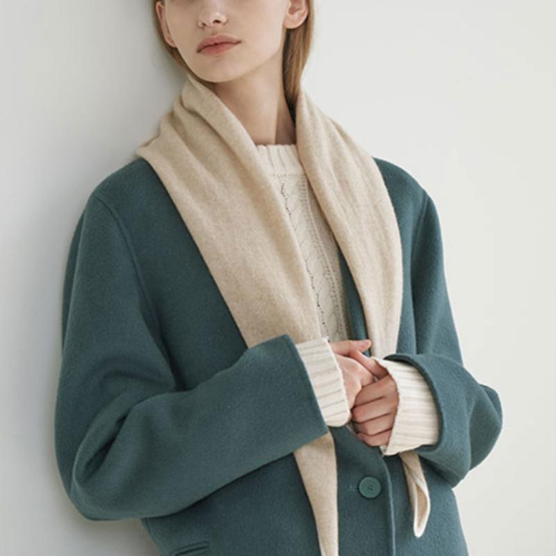 

Merrycoop от Goodneighbors [22FW] Merrycoop Кашемировый женский шарф СЛОНОВАЯ КОСТЬ single type