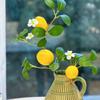 Lemon Tree Branches with Artificial Flowers for Decorative Display