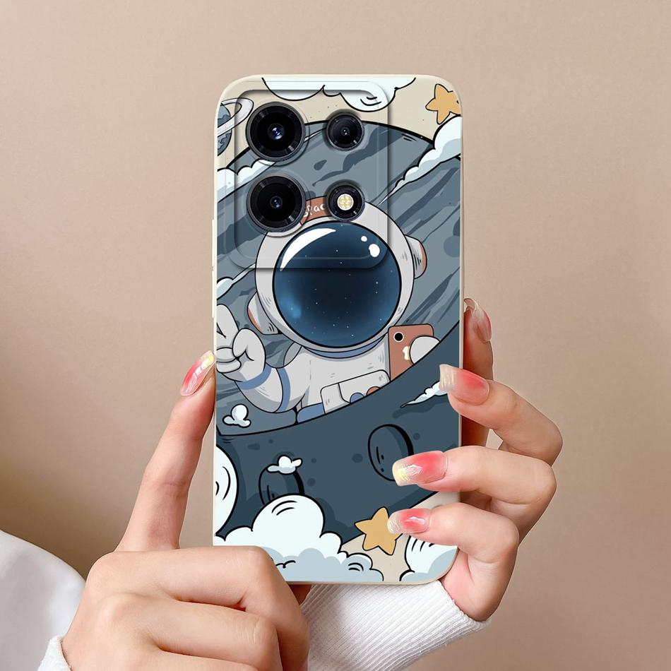 Case For Infinix Note 30 Pro Vip 30i Flower Soft Liquid Silicone Camera Lens Protection Back Cover For Infinix Note30 30 i Coque