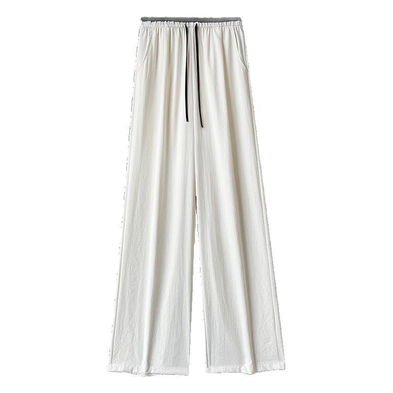 Wide-leg Pants Women's Summer Thin New High-waisted Loose and Thin Loose Narrow Version Cool Pants
