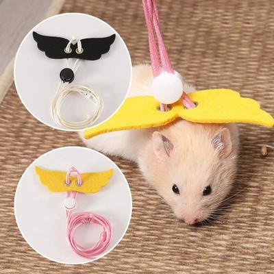 Anti-lost Guinea Pig Leash Adjustable Strap Hamsters Harness Lightweight Small Pet Harness  Outdoor