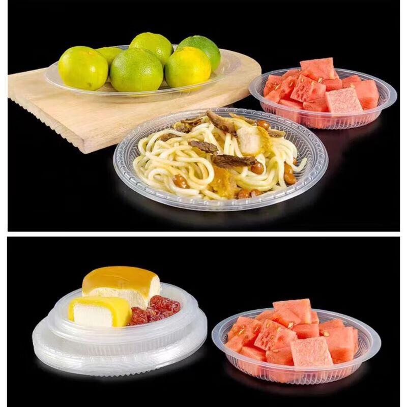 777 Disposable 9-Inch Round Plastic Plates (30-Pack)