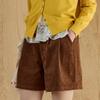 MAXZA Corduroy Two Pleat Half Pants
