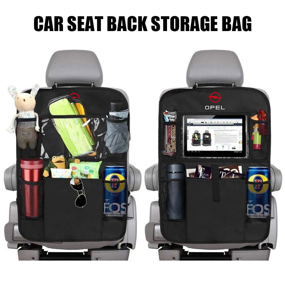cwdf10 Car Seat Back Hanging Storage Pocket Bag Organizer Stowing Tidying Tool For Opel OPC Astra K Vectra Corsa Zafira Insignia Mokka