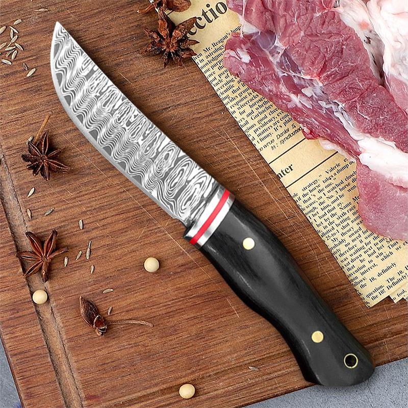 Hand-held Meat Knife Portable Fruit Knife Household Fruit and Vegetable Knife Barbecue Meat Knife Eating Cattle and Sheep Meat Knife
