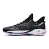 Anta Lightweight Series Shock Absorbing Durable Low Top Basketball Shoes Men sneaker Black Purple 112421614-3