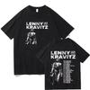 Lenny Kravitz Live 2026 Grafik T-Shirt Herren Damen Hohe Qualität Baumwolle T-Shirt Mode Herren Kurzarm Oberteil Punk Musikstil Streetwear