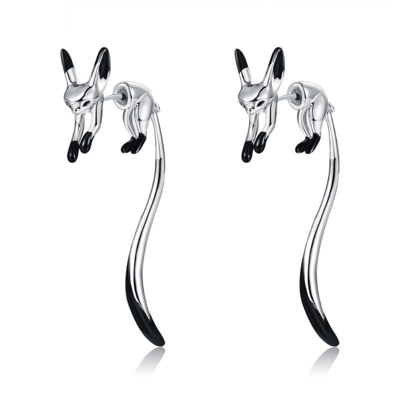Fox Earrings Jewelry Ear Elegant Earbob Dangle Lightweight Comfortable Ear Alloy Earring Pendants Women Girls Gift
