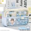 2024 Kids' Transparent Pencil Case - Primary School Model for Boys & Girls