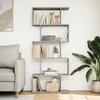 VidaXL 5-Tier Room Divider Shelf Concrete Grey 70x24x161cm, Shelf, Bookcase, Storage Shelf, 858096