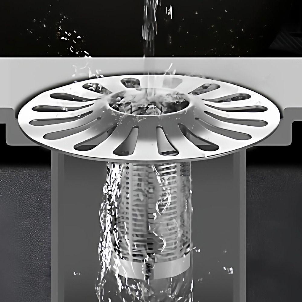 New Self-draining Floor Drain Core Anti-Odor Anti-Clog Floor Drain Filter Mesh Shower Drain Stopper Universal
